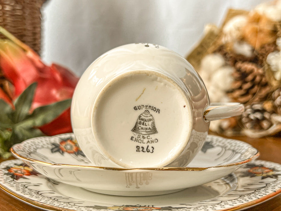 カップ&ソーサー(トリオ)b145