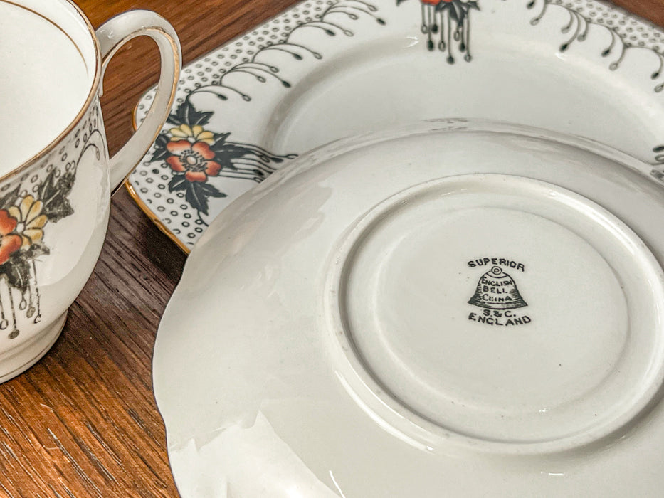 カップ&ソーサー(トリオ)b145