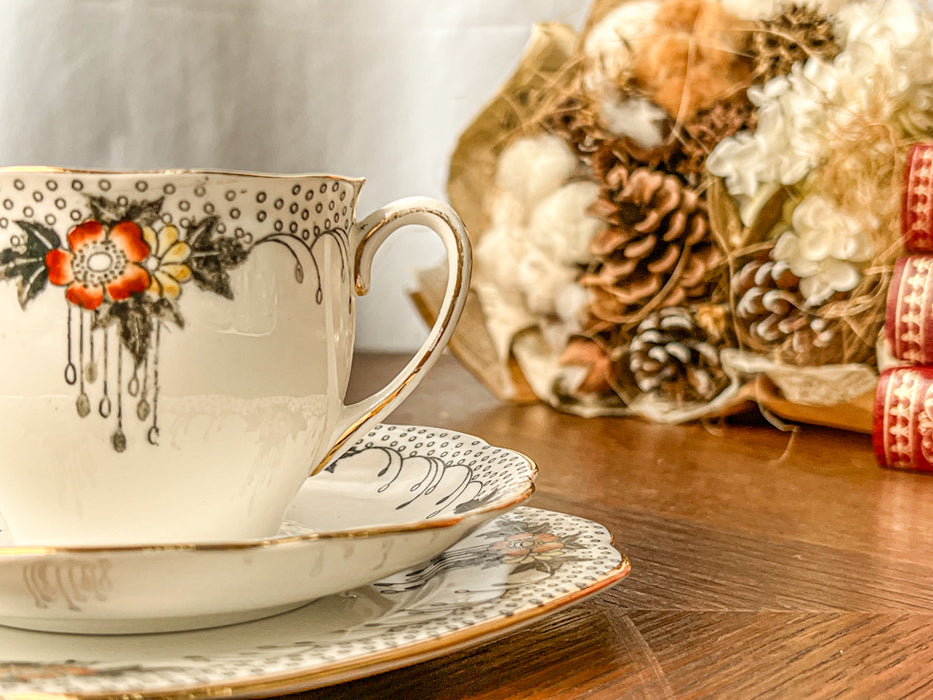 カップ&ソーサー(トリオ)b145