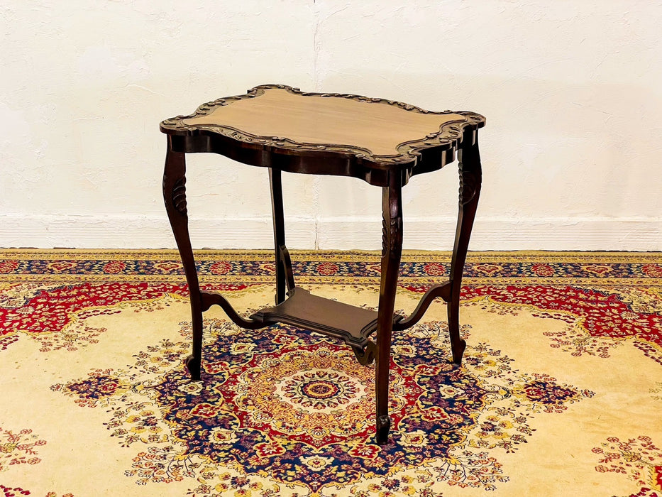 マホガニーサイドテーブルd253