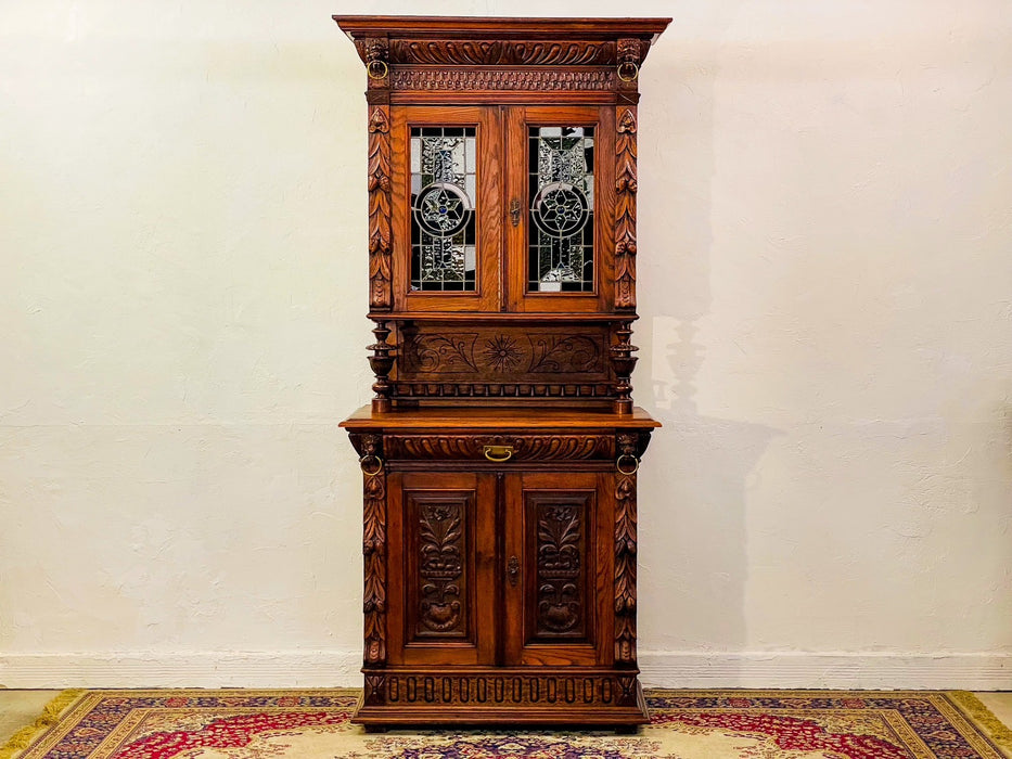 ステンドグラスキャビネットb129